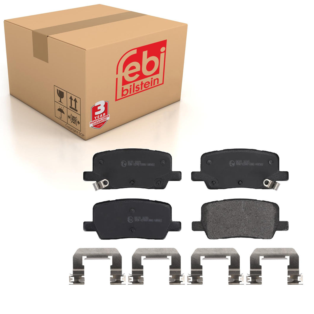 Rear Brake Pad Set Fits Tesla Model X Model S OE 109741600C Febi 183715