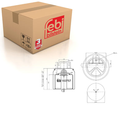 Air Spring Fits Volvo Trucks FH4 FM4 OE 21451172 Febi 183757