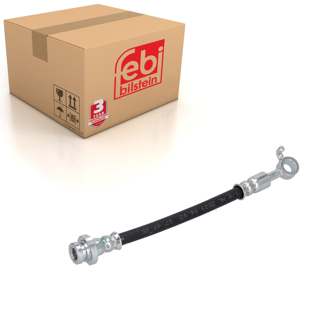 Rear Left Outer Brake Hose Fits Nissan Qashqai 2013-21 462104EA4E Febi 185032