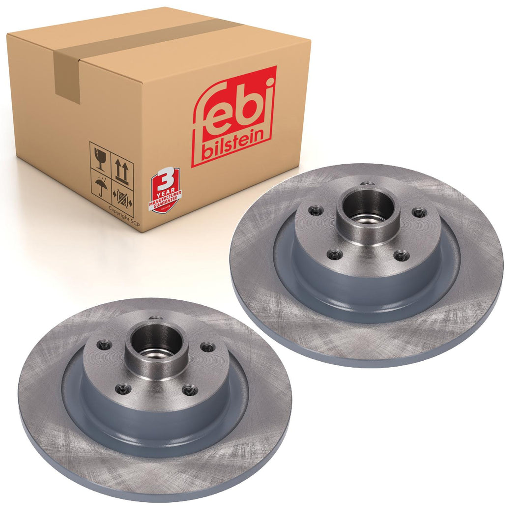 Pair of Rear Brake Disc Fits Renault Espace V 2015-23 432027306R Febi 185719