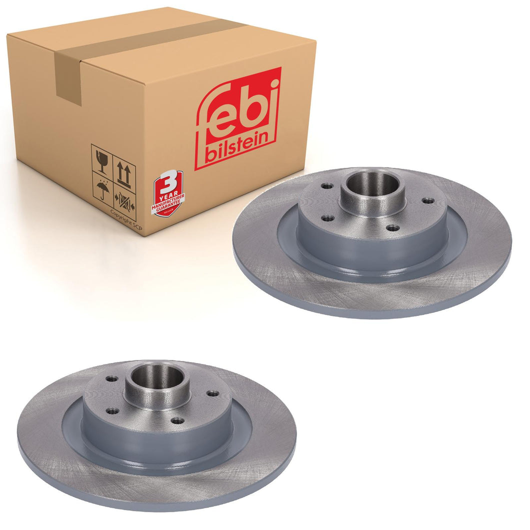 Pair of Rear Brake Disc Fits Renault Megane Scenic OE 432029176R Febi 185812