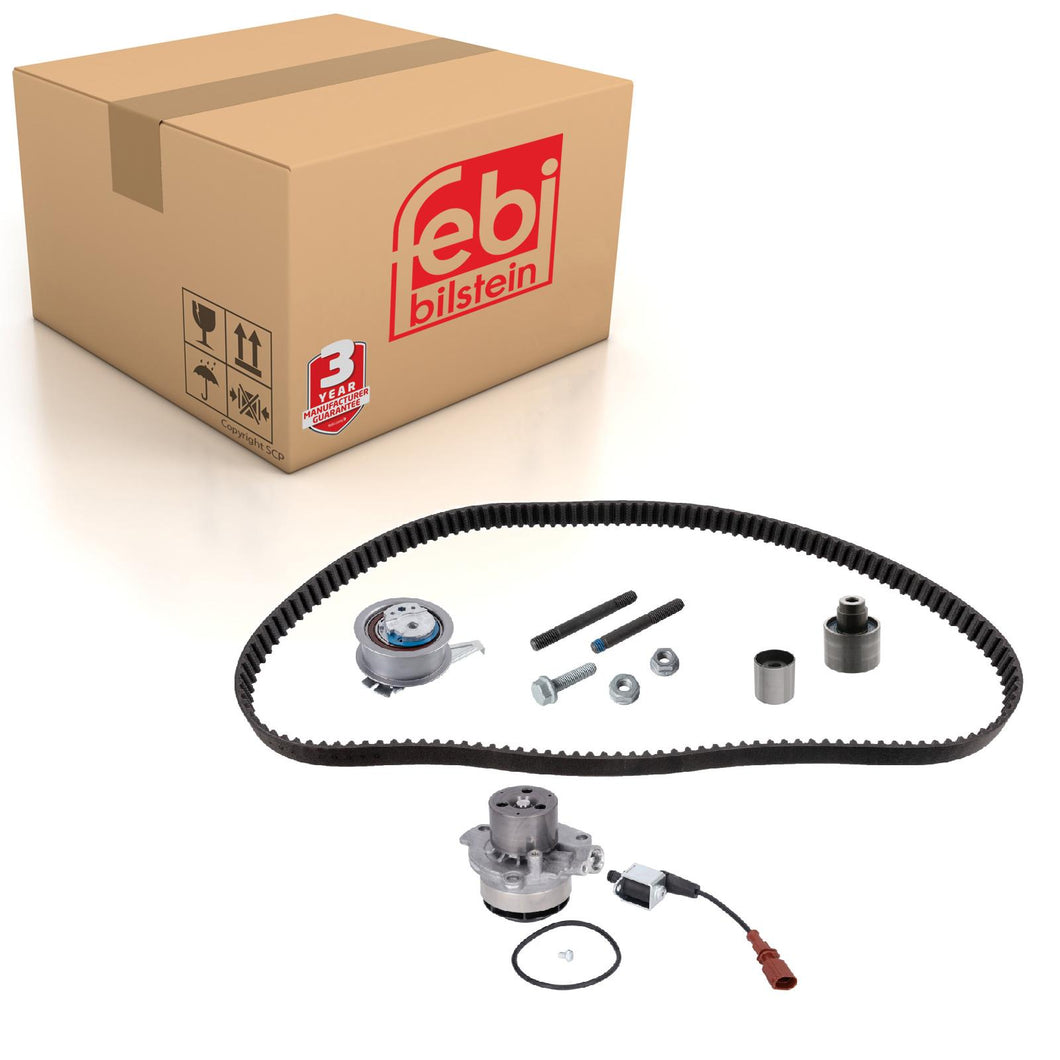 Water Pump Timing Belt Kit Fits VW 04L198119KS2 Febi 186650