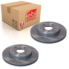 Load image into Gallery viewer, Pair of Front Brake Disc Fits Toyota Prius Yaris Cross 4351252170 Febi 188776