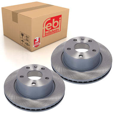Pair of Brake Disc Fits MG (Motor Ltd.) MG 5 OE 10347628 Febi 188791