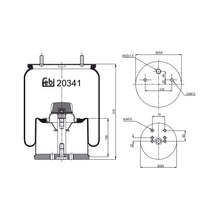 Load image into Gallery viewer, Air Spring Inc Plastic Piston Fits Bergische Achsen OE 0542942181S1 Febi 20341
