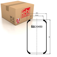 Load image into Gallery viewer, Front Air Spring No Piston Fits Mercedes Benz EVOBUS O 350 TourismoO Febi 20450