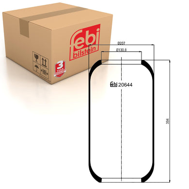 Air Spring No Piston Fits Volvo B10 L M BR B12 R B6 BLE B7 LDD B9 S T Febi 20644