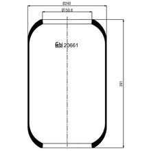 Load image into Gallery viewer, Air Spring No Piston Fits Volvo B10 R BR B12 B7 B9 F127500 8500 8700 Febi 20661