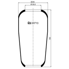 Load image into Gallery viewer, Rear Air Spring No Piston Fits Volvo B6 F10 F12 F16 FH12 G1 FH16 G2 F Febi 20713