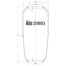 Load image into Gallery viewer, Air Spring No Piston Fits Volvo F16 FL10F16 470 485 500 FL 10 285 310 Febi 20883