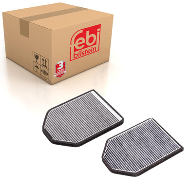 Carbon Cabin Pollen Filter X2 Fits Audi A8 quattro OE 4D0898438A Febi 21702