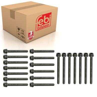 Cylinder Head Bolt Set Fits Volkswagen Bora 4motion Golf Variant Jett Febi 22036