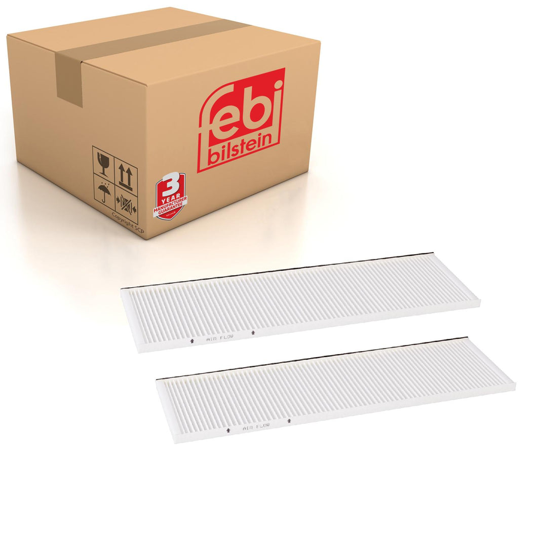 Cabin Pollen Filter X2 Fits Mercedes Benz EVOBUS O 530 Citaro 580 Tra Febi 23379