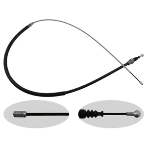 Rear Brake Cable Fits Volkswagen Bora Golf 4motion Jetta Skoda Laura Febi 24412