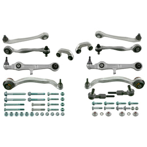 Front Control Arm Kit Inc Stabiliser Links Fits Audi A4 Avant quattro Febi 24802