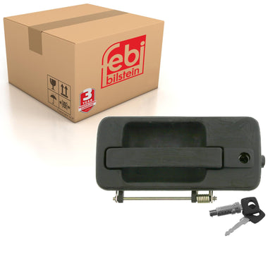 Left Door Handle Inc Barrel Lock & Key Fits Mercedes Benz Actros Ateg Febi 24972