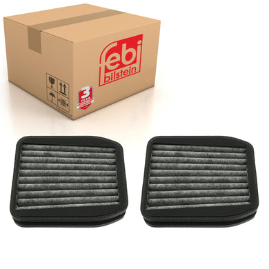 Carbon Cabin Pollen Filter X2 Fits Mercedes Benz E 200 CDI E 200 Komp Febi 28191