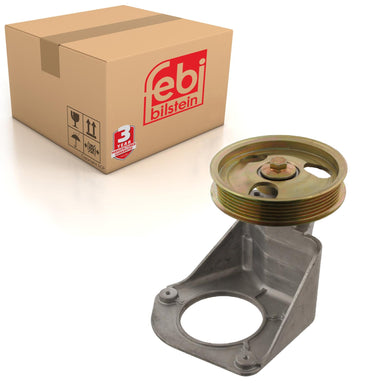 Auxiliary Belt Idler Pulley Inc Bracket Fits Peugeot 307 Citroen C4 I Febi 28277