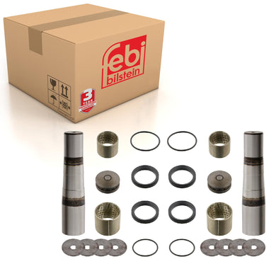 King Pin Set Inc Friction Bearing Double Set Fits DAF LF 45 MEXLF Febi 29730