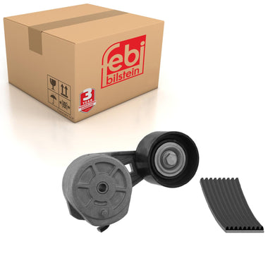 Auxiliary Belt Kit Inc Belt Tensioner Fits Mercedes Benz Actros Axor Febi 30203