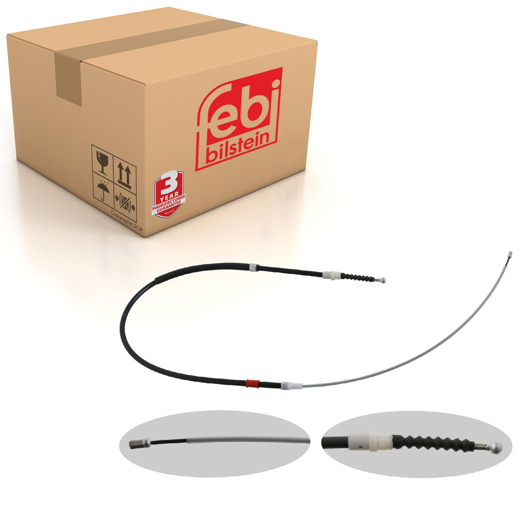 Rear Brake Cable Fits Volkswagen Touran 1T OE 1T0609721H Febi 30766