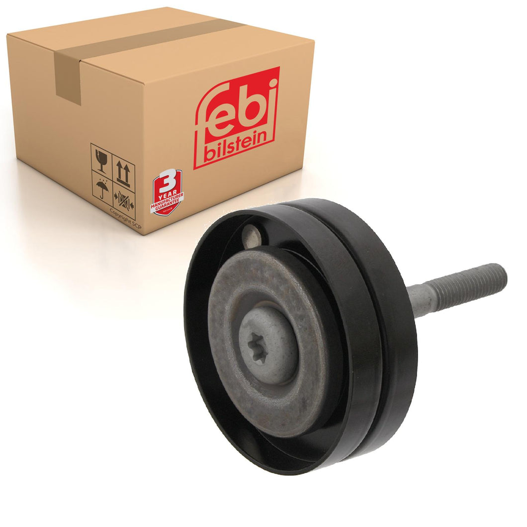 Auxiliary Belt Idler Pulley Inc Bolt Fits Volkswagen Ameo 63 Crosspol Febi 31069