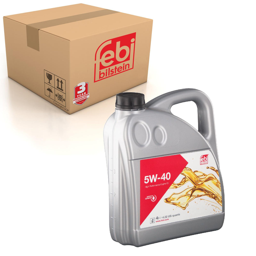 Engine Oil SAE 5W-40 4Ltr Fits Audi BMW Mercedes Skoda VW Febi 32937