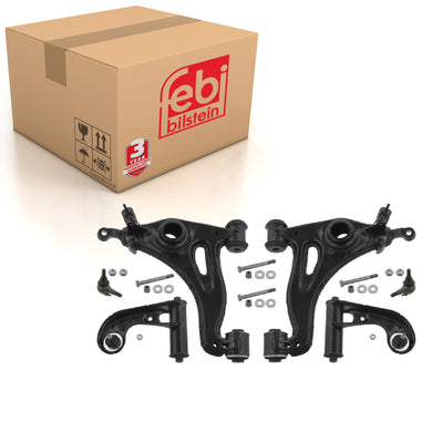 Front Control Arm Kit Inc Additional Parts Fits Mercedes Benz C 180 T Febi 33134