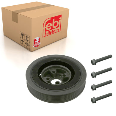 Decoupled Crankshaft Pulley Inc Bolts Fits Volkswagen Caddy Passat Po Febi 33566