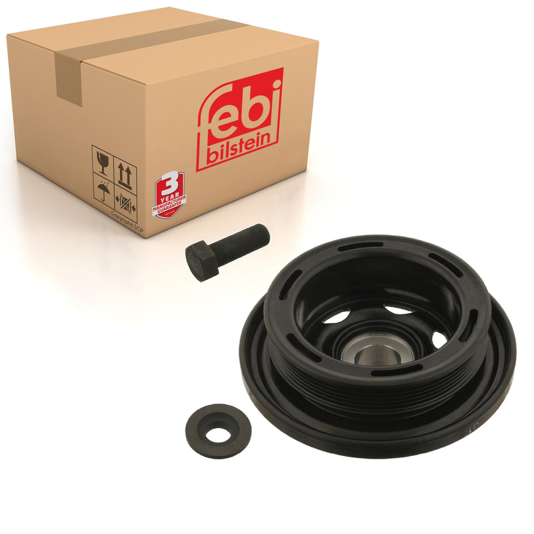 Decoupled Crankshaft Pulley Inc Bolt & Disc Fits Mercedes Benz C-Clas Febi 33600