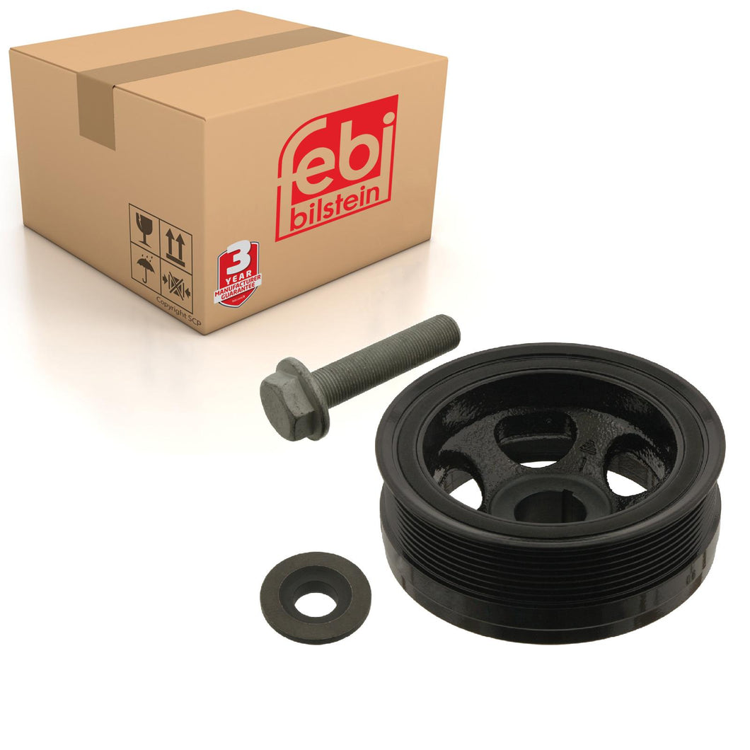 Decoupled Crankshaft Pulley Inc Bolt & Disc Fits Mercedes Benz G-Clas Febi 33653