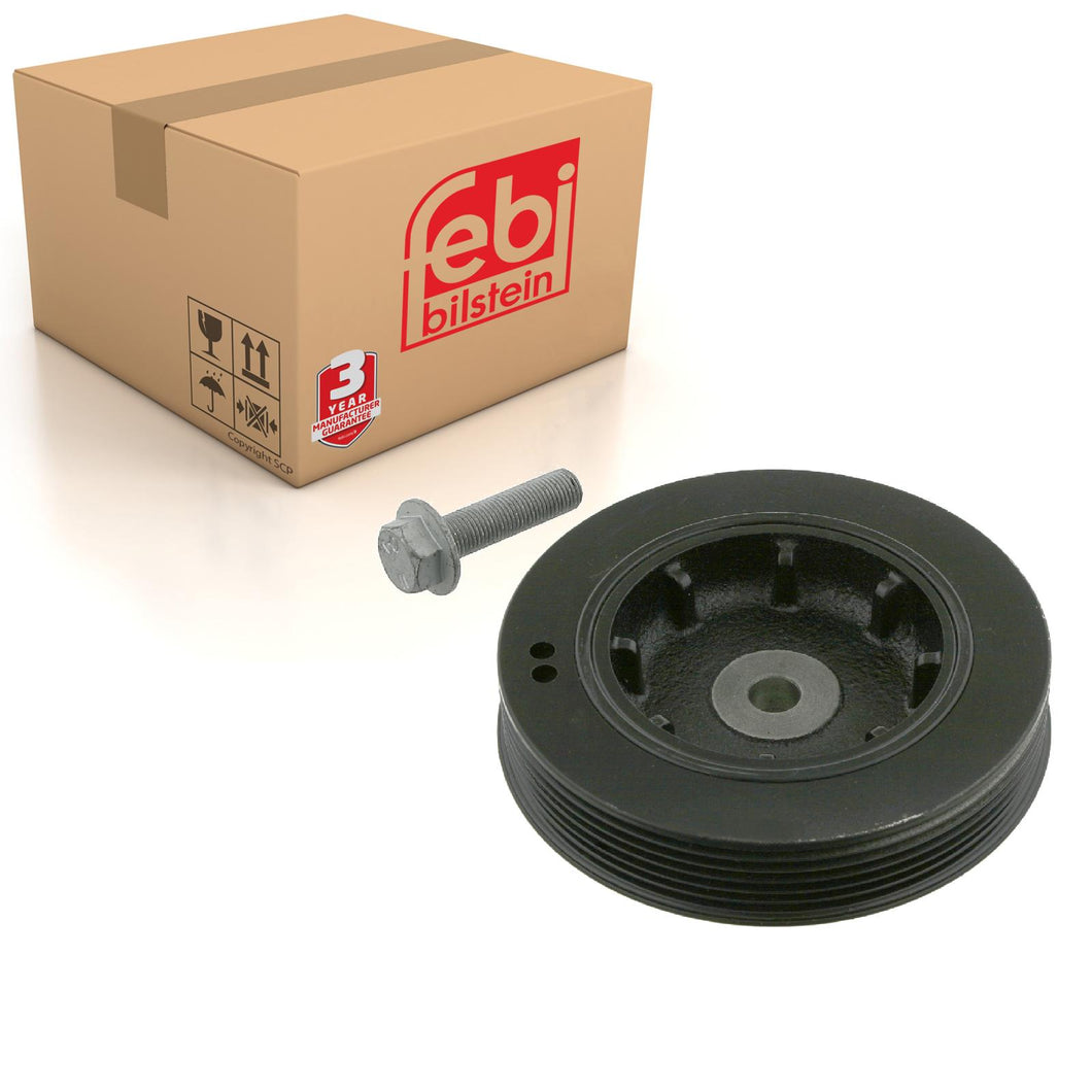 Decoupled Crankshaft Pulley Inc Bolt Fits Renault Clio Kangoo Megane Febi 33701