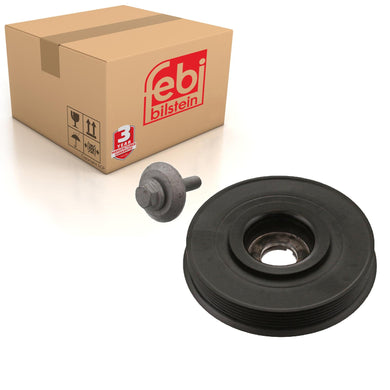 Decoupled Crankshaft Pulley Inc Bolt Fits Mazda Mazda2 DY DE Mazda3 B Febi 33784