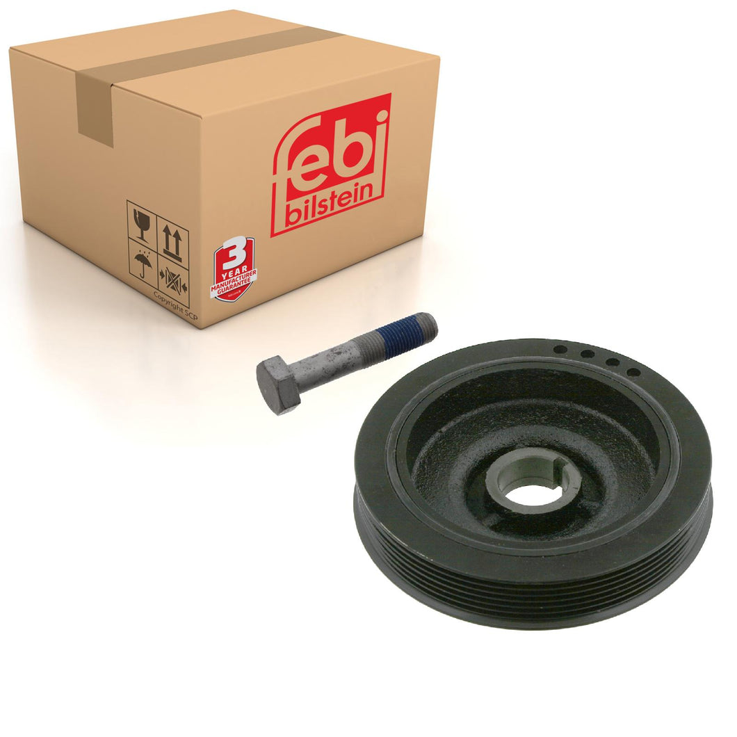 Decoupled Crankshaft Pulley Inc Bolt Fits Lancia Phedra FIAT Scudo Ul Febi 33785