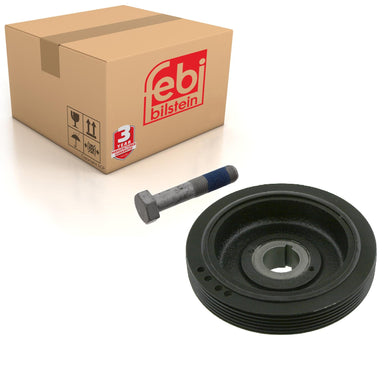 Decoupled Crankshaft Pulley Inc Bolt Fits FIAT Ducato 230 Scudo Ulyss Febi 33786