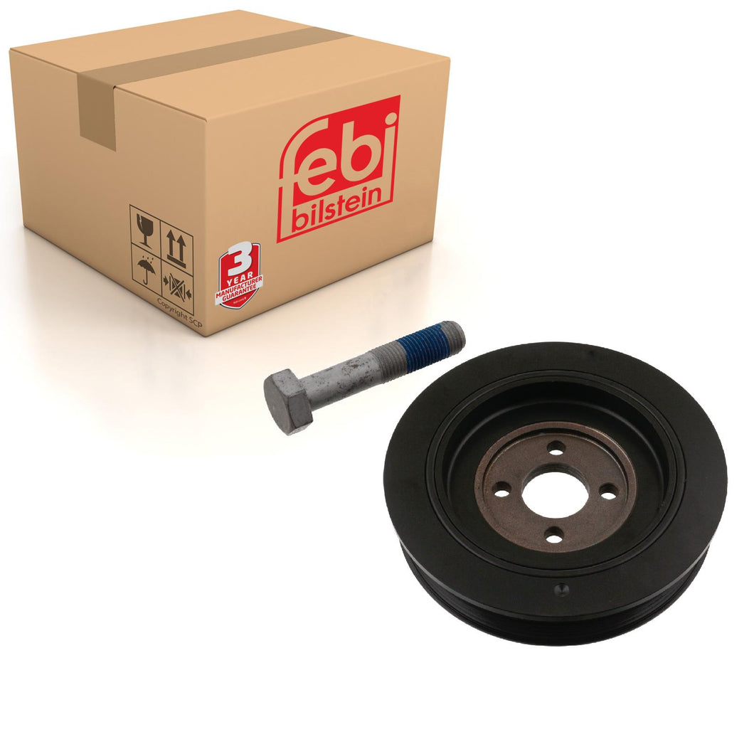 Decoupled Crankshaft Pulley Inc Bolt Fits Peugeot 605 Boxer Citroen J Febi 33794