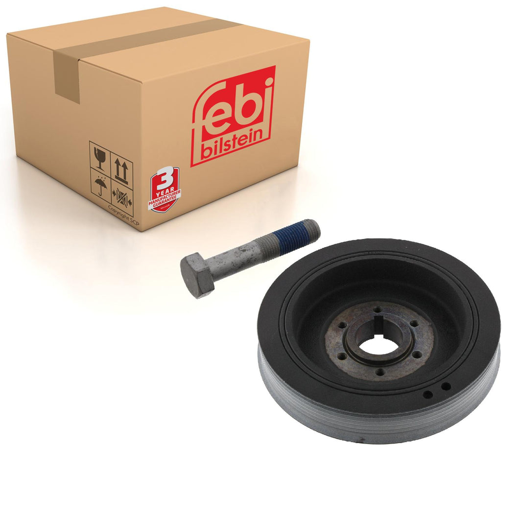 Decoupled Crankshaft Pulley Inc Bolt Fits Peugeot Boxer Citroen Jumpe Febi 33795
