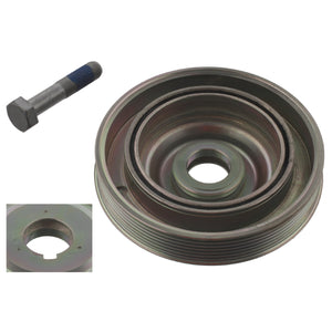 Decoupled Crankshaft Pulley Inc Bolt Fits Lancia Phedra FIAT Scudo Ul Febi 33802