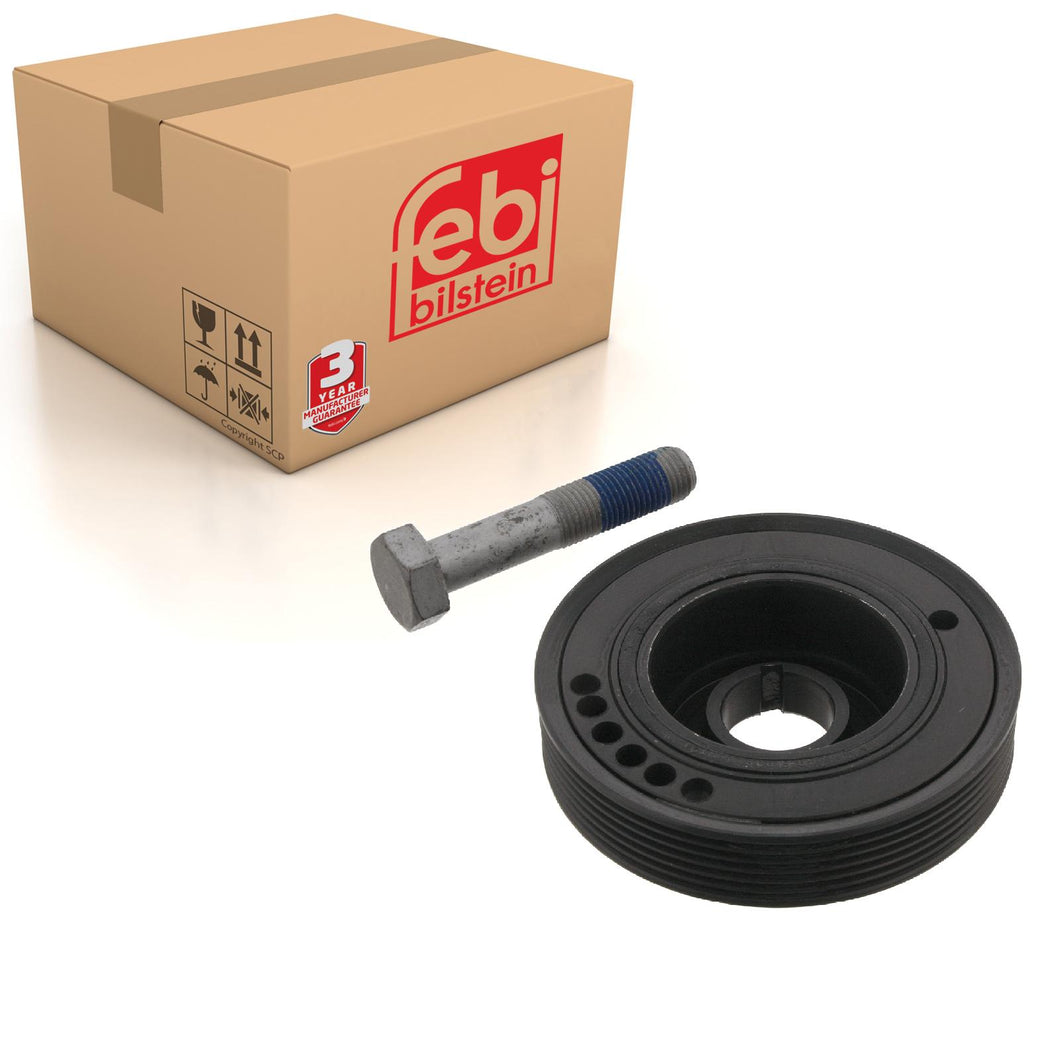 Decoupled Crankshaft Pulley Inc Bolt Fits Lancia Zeta FIAT Ulysse Peu Febi 33804