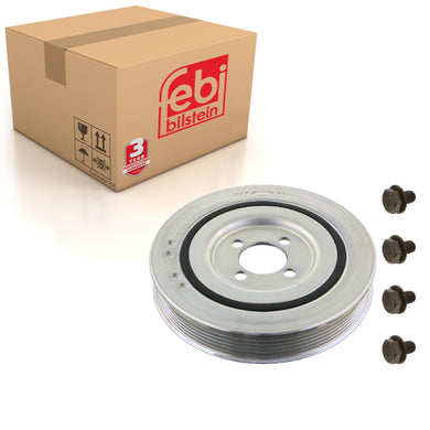 Decoupled Crankshaft Pulley Inc Bolts Fits Vauxhall Agila Astra Corsa Febi 33813