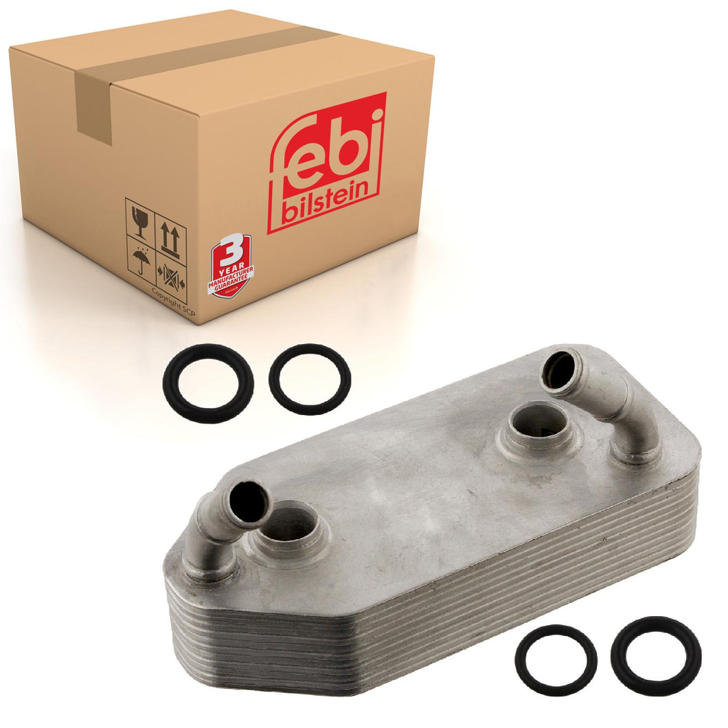 Automatic Oil Cooler Inc Seal Rings Fits Volkswagen Bora 4motion Corr Febi 33837