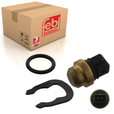 Coolant Temperature Sensor Inc Seal & Retaining Spring Fits Volkswage Febi 33874