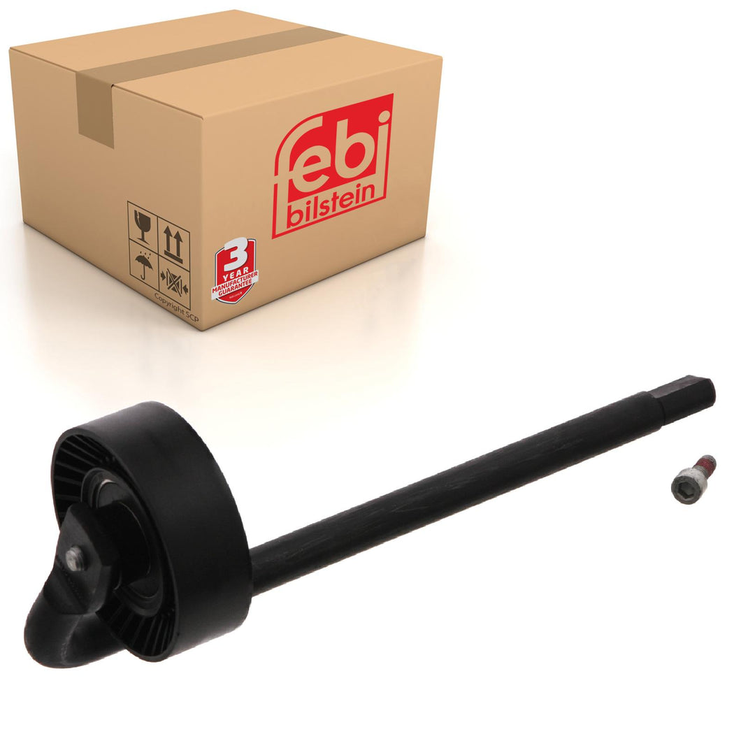 Auxiliary Belt Idler Pulley Inc Bracket Fits Skoda Fabia 6Y Febi 34474