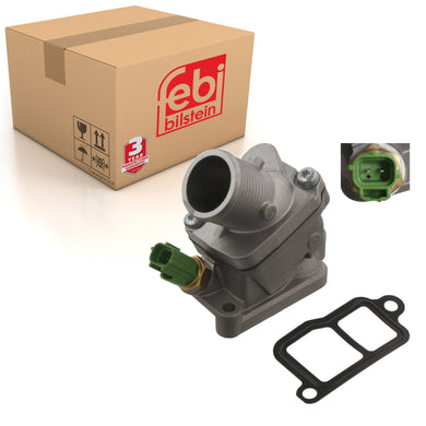 Thermostat Inc Housing Seal & Temperature Sensor Fits Volvo C 30 S 40 Febi 34850