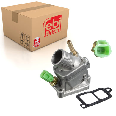 Thermostat Inc Housing Seal & Temperature Sensor Fits Volvo C 30 S 40 Febi 34851