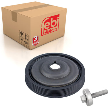 Decoupled Crankshaft Pulley Inc Bolt Fits Nissan Aprio NP200 Renault Febi 36155