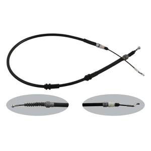 Rear Brake Cable Fits Volkswagen Transporter 7J OE 7H0609701D Febi 36352
