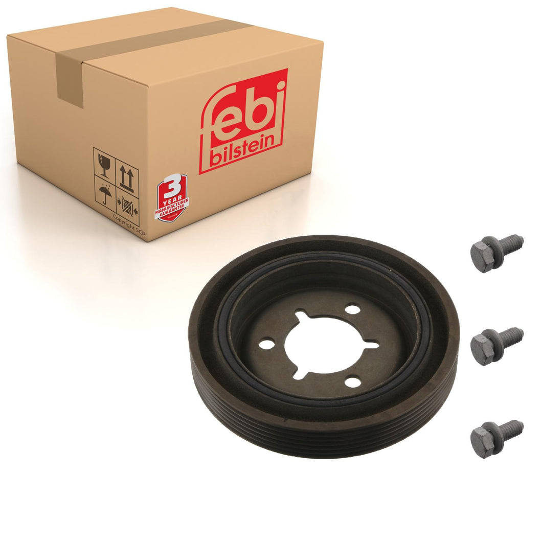 Decoupled Crankshaft Pulley Inc Bolts Fits Peugeot 1007 307 Citroen C Febi 36420