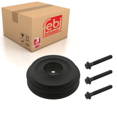 Decoupled Crankshaft Pulley Inc Bolts Fits Ford Tourneo 13 Transit 6 Febi 36626