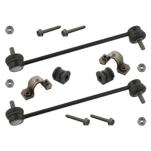 Front Anti Roll Bar Bush Kit Inc Stabiliser Links Fits Volkswagen Ame Febi 37077
